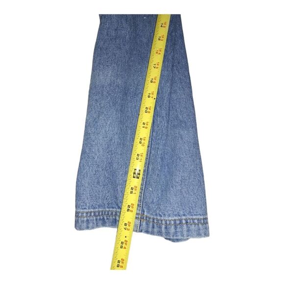 Vintage UnionBay Overalls Blue Jean Denim sz M Paint Spatter Unisex Union Bay - Picture 12 of 15